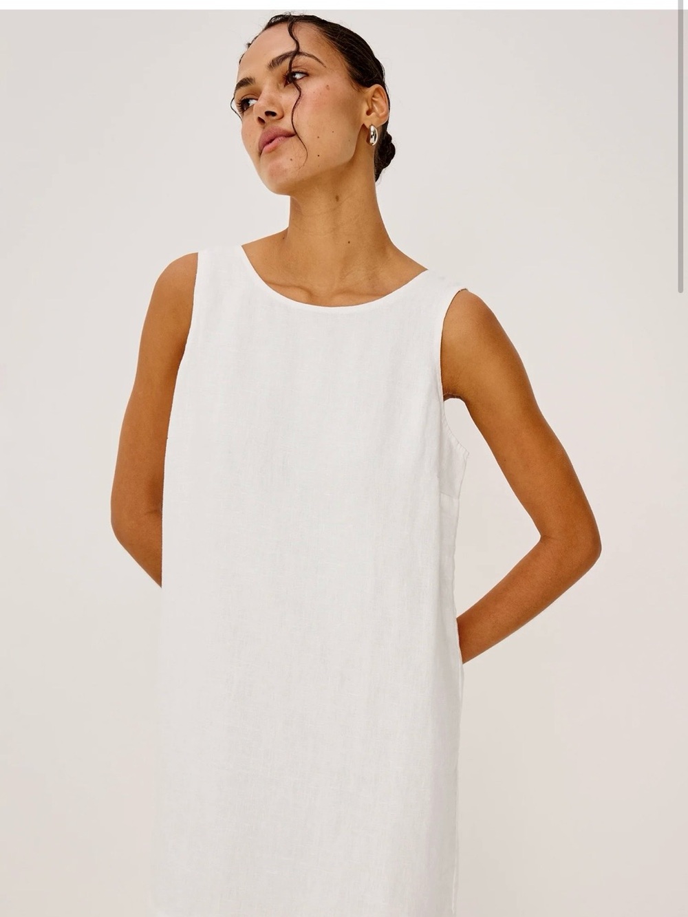 Rails White Sleeveless Mini Dress